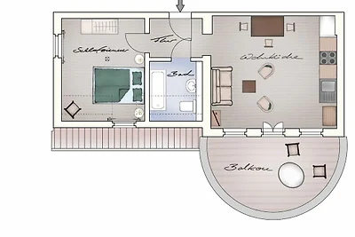Ferienwohnung 7 mit Seeblick und grossem...