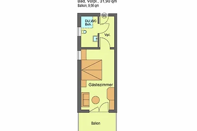 Doppelzimmer Süd Nr. 55