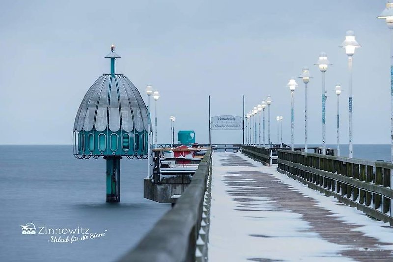 Pier in winter