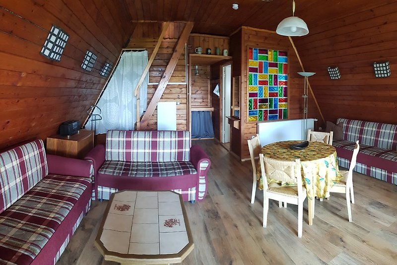 Wohnzimmer Finnhütte