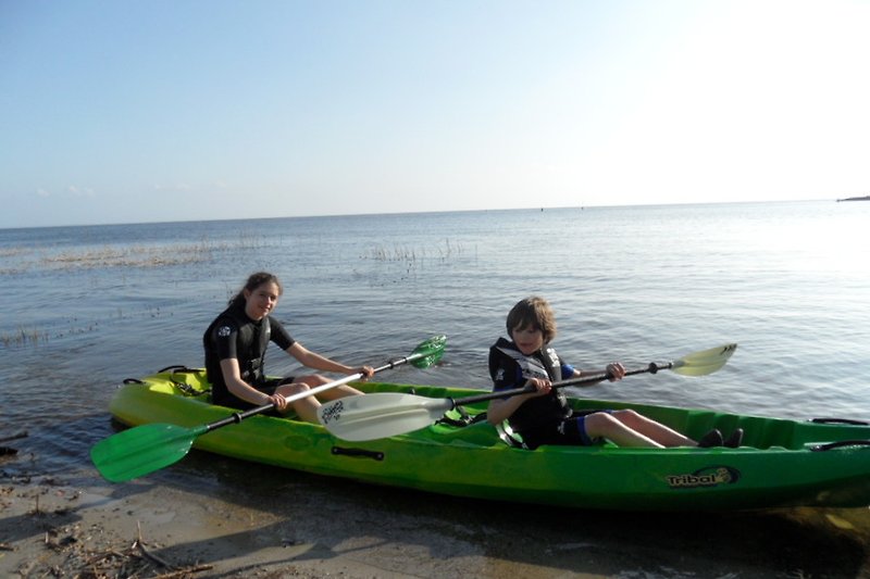 Kayaking with a two-seater