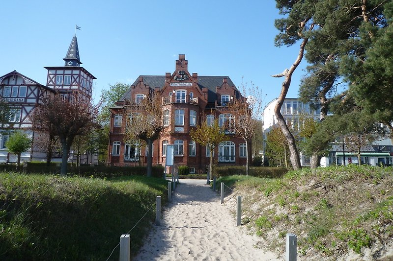 Die Strandvilla Glückspilz in Binz.