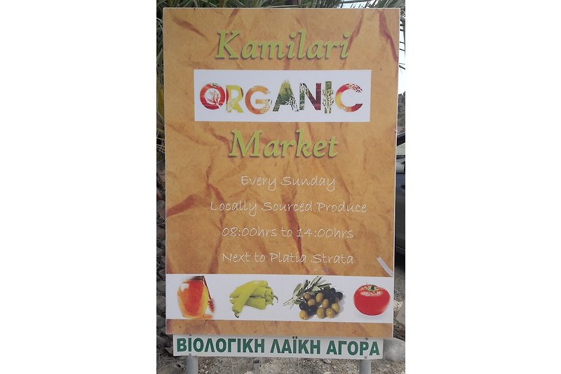 Kamilari - Der Wochenendmarkt in Kamilari mit Bio-Produkten