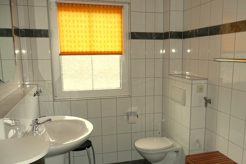 salle de bain spacieuse avec douche