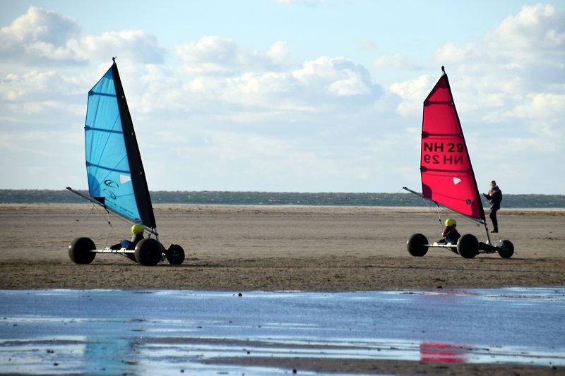 Beach sailing