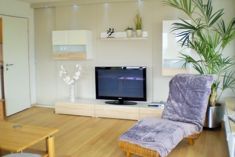 Wohnzimmer mit Kabelfernsehen und Wifi