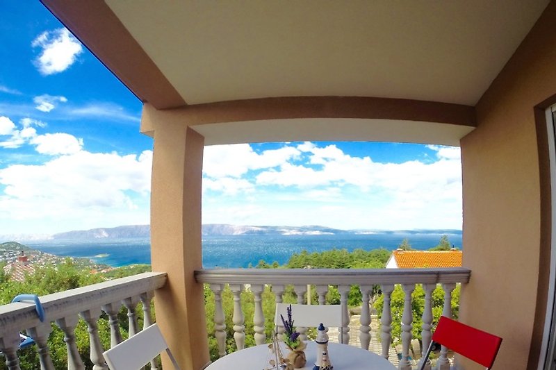 Balkon - mit Blick auf die Insel Krk