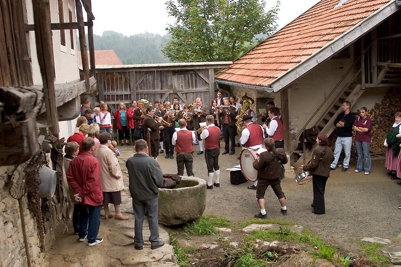 Brass band in the open-air museum