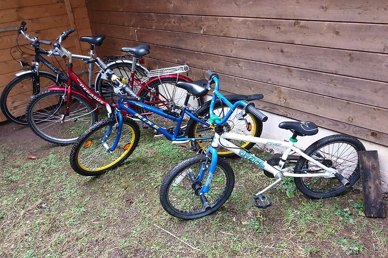 4 bicicletas para uso gratuito