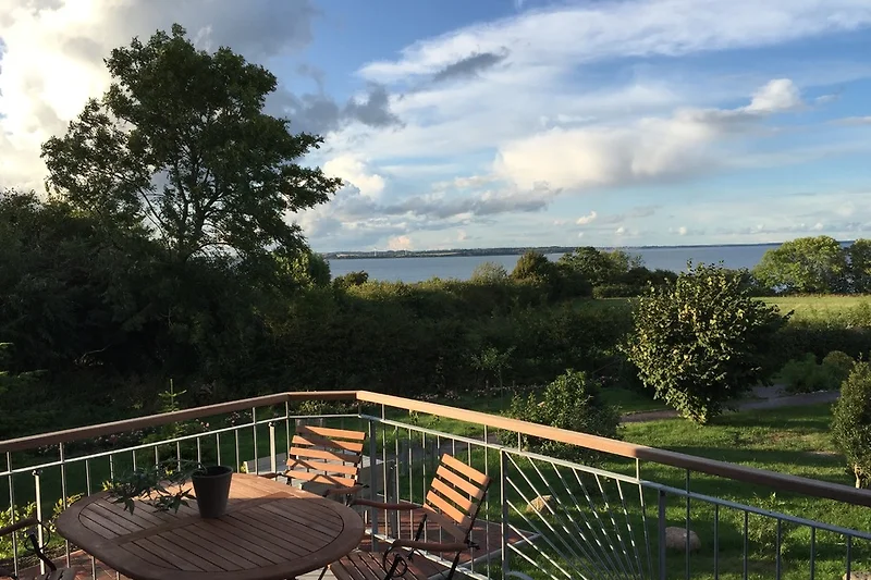 Blick auf die Förde und Dänische Küste