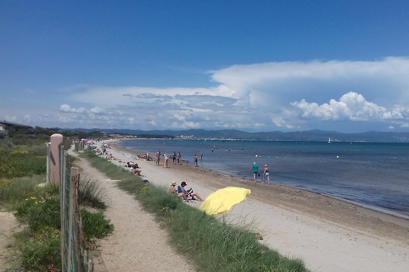Strand am vormittag