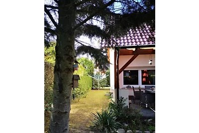 Haus am Fleesensee mit Ruderboot