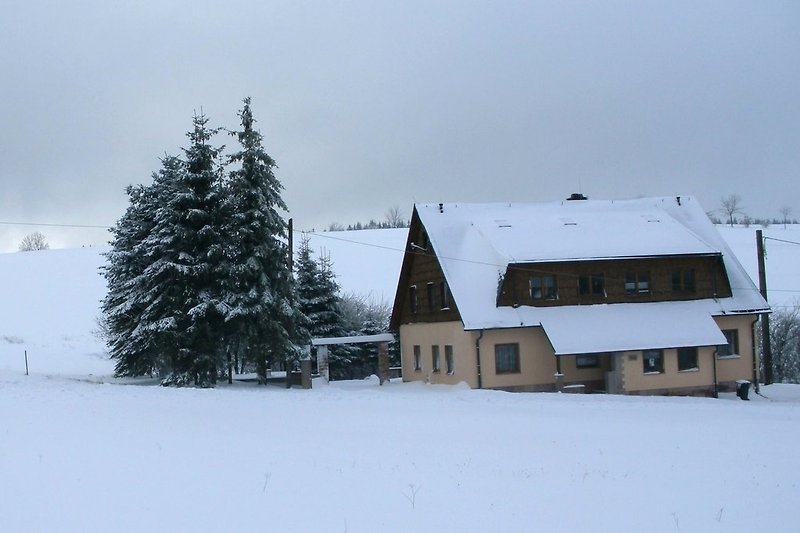 Haus Bergblick im Winter 