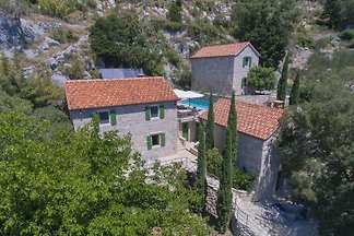 Three stone villas with pool