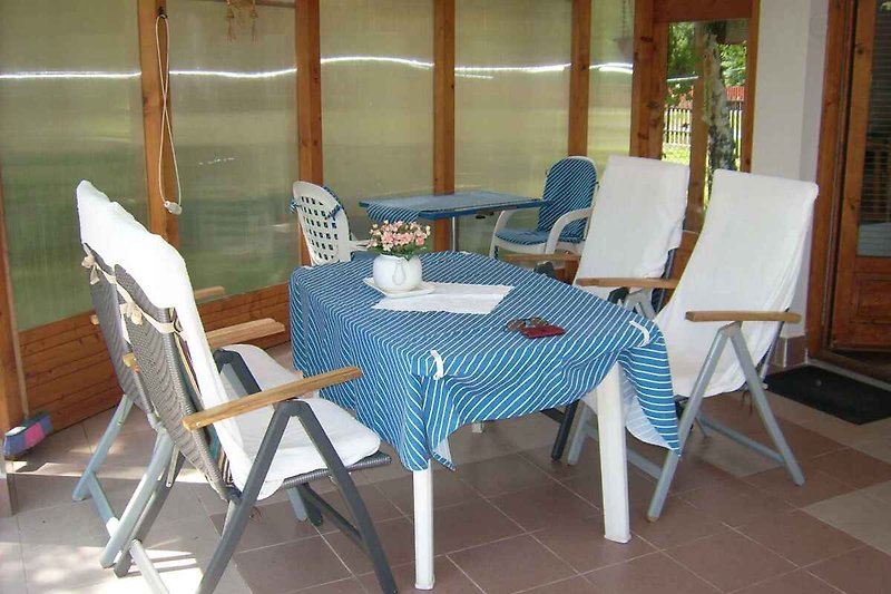 terrasse avec meuble de jardin
