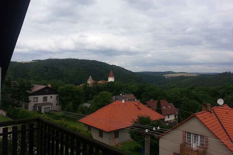 Ausblick auf Burg Krivoklat
