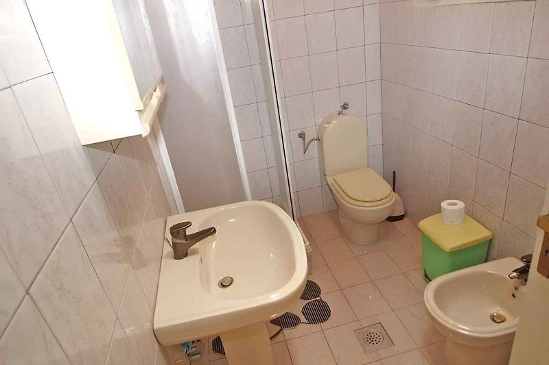 Badkamer met douche/WC