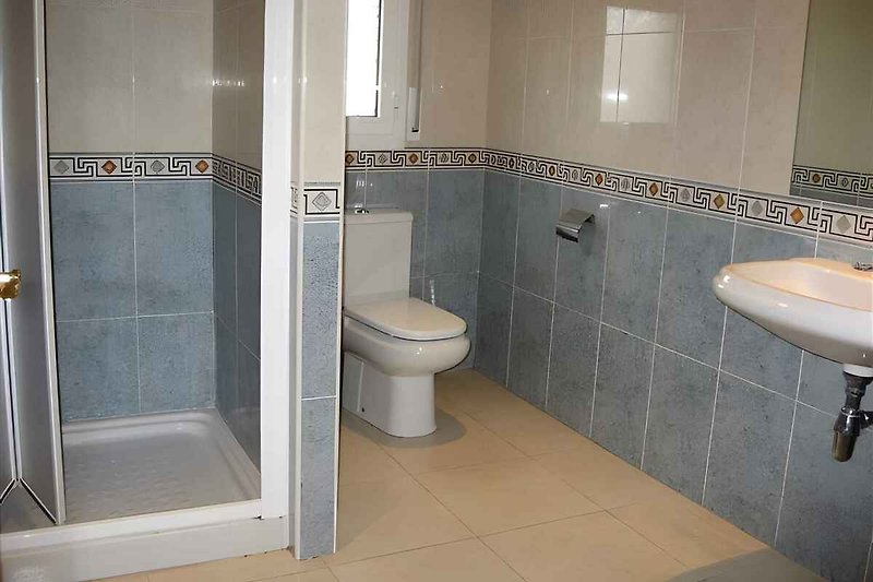 salle de bain avec douche/wc