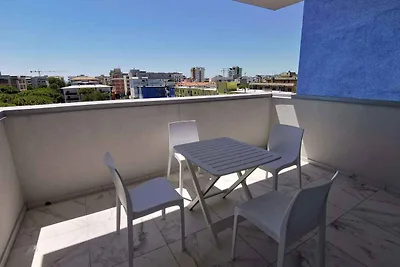 Studio mit Klimaanlage und Terrasse