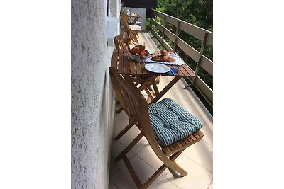 Ferienwohnung mit Klimaanlage, Balkon und Gar