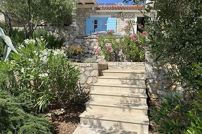 Ferienhaus mit Garten und Meerblick