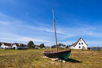 Ferienwohnung unter Schilfdach, nur 100 m zum