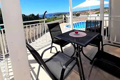 Ferienwohnung mit Swimmingpool in Strandnähe