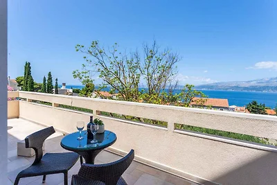 Ferienwohnung mit Meerblick, Klimaanlage und