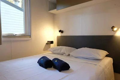 Mobilehome mit Klimaanlage, überdachter Holzt