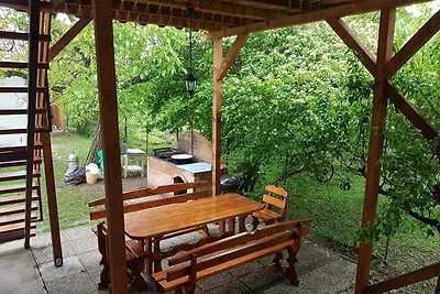 Ferienhaus mit Klimaanlage und Panorama auf d