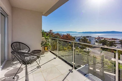 Ferienhaus mit Swimmingpool und Meerblick