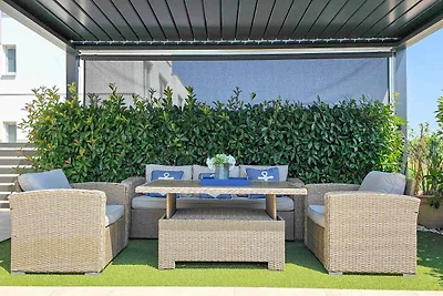 Ferienhaus mit Dachterrasse und schöner