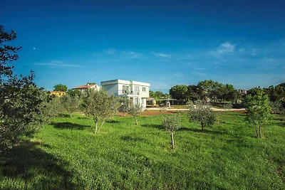 Villa mit Aufstellpool in grossem Garten