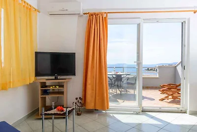 Ferienwohnung 80 m zum Strand mit Meerblick