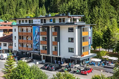 Hotelzimmer mit Skiraum und Wellnessbereich