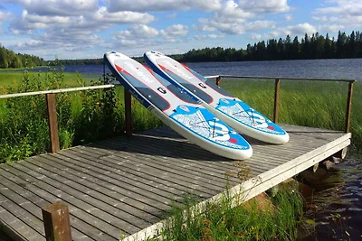 Ferienhaus mit Strandsauna am See und eigenem