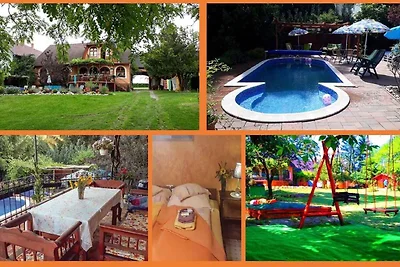 Ferienhaus mit Pool und Planschbecken