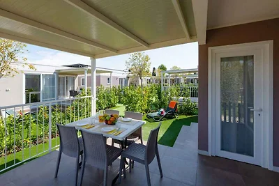 Mobilehome mit Klimaanlage, Terrasse und Pool