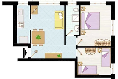 Ferienwohnung mit Balkon