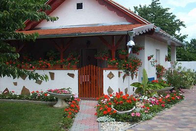 Ferienhaus mit Waschmaschine und Ofen im