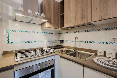 Ferienwohnung mit Terrasse in Strandnähe