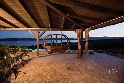 FerienHaus mit Pool und Meerblick auf Krk