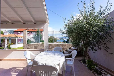 Ferienwohnung am Meer mit Grill und Blick auf