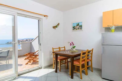 Ferienwohnung 80 m zum Strand mit Meerblick