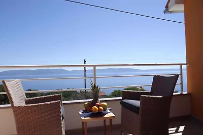 Ferienwohnung mit 3 Terrassen und Meerblick