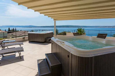 Ferienwohnung mit Meerblick, Terrasse und