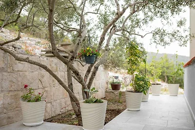 Ferienhaus mit Pool und Meerblick