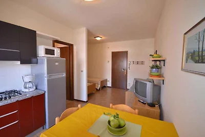 Studio mit Klimaanlage, Balkon und Pool