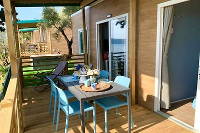 Mobilehome mit Terrasse mit Seeblick, Pool un