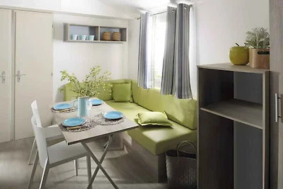 Mobilehome mit Klimaanlage, Terrasse und Pool